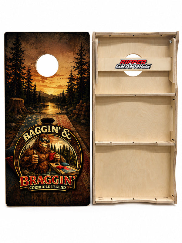Baggin & Braggin Cornhole Design