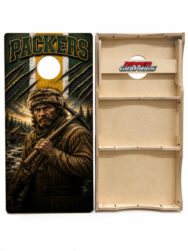 Green Bay Packers Football Cornhole Design