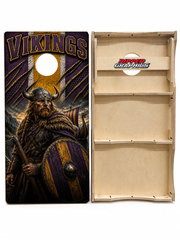 Minnesota Vikings Football Cornhole Design