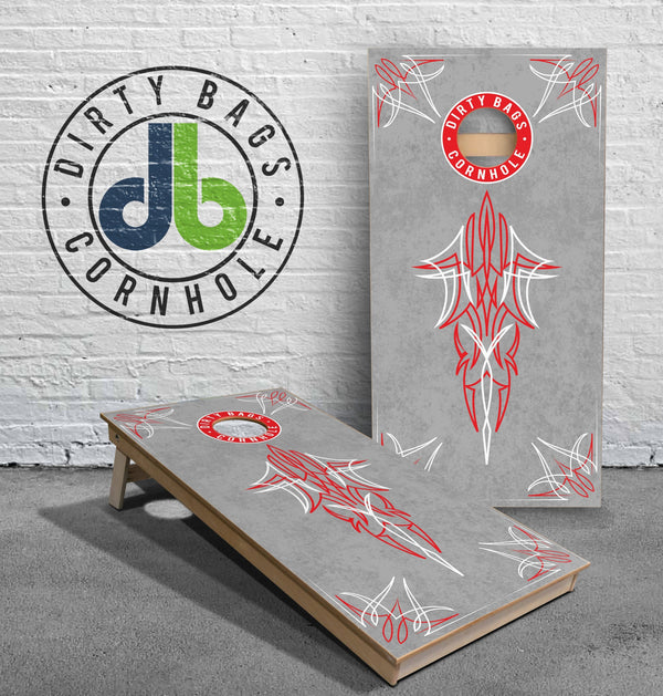 boards Cornhole Boards - db Patina and Pinstriping