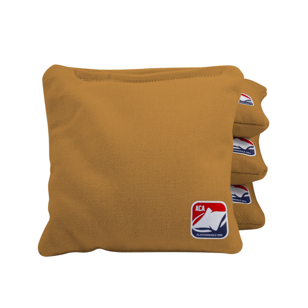 Gold ACA Regulation Cornhole Bags — Set of 4