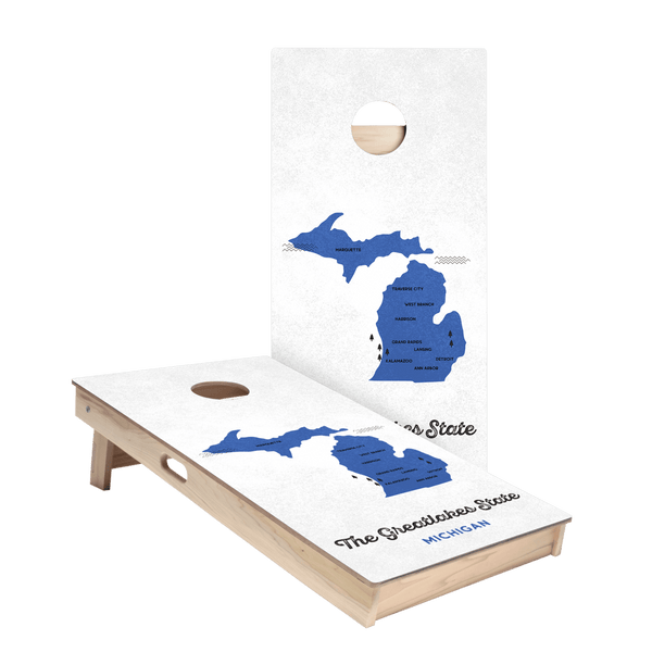 Great Lakes State Star Cornhole Boards