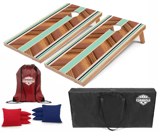 Recreational Cornhole Set World Series of Cornhole Recreational Cornhole Set - Surfboard Boards with Red and Royal Blue Bags