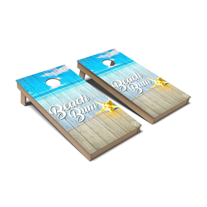 Cornhole Board Coastal Cornhole Boards - Backyard