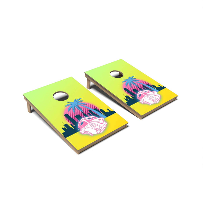 Cornhole Board Miami Vice Cornhole Boards - Tailgate