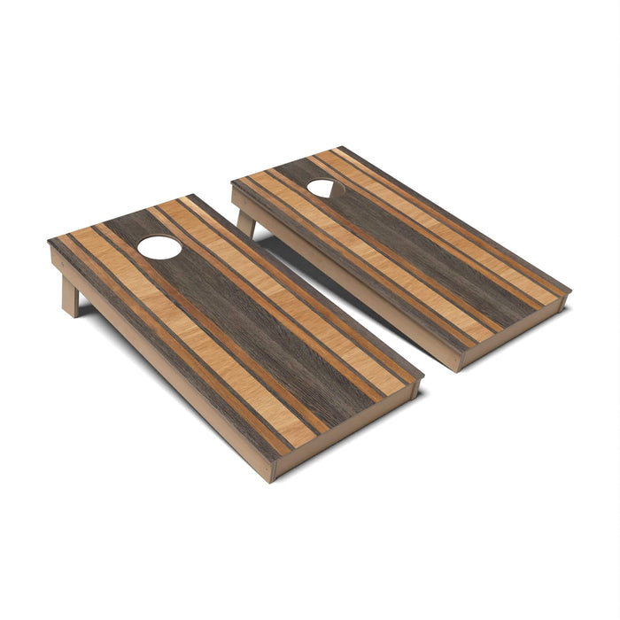 Cornhole Board Geometric Wood Cornhole Boards - Backyard