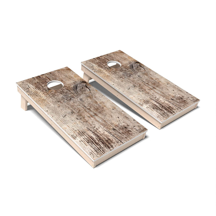 Rustic Wood Cornhole Boards - All Weather