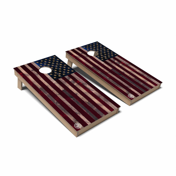 Patriotic Cornhole Boards - Backyard