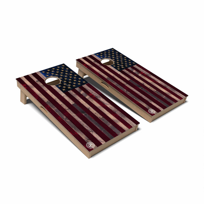 Patriotic Cornhole Boards - Professional Signature