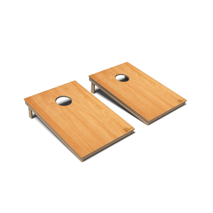 Natural Wood Cornhole Boards - Tailgate