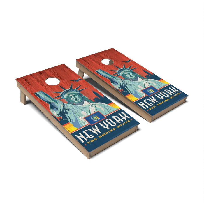 New York Cornhole Boards - Backyard