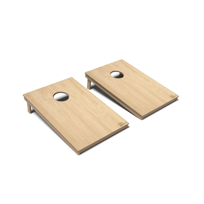 Natural Wood Cornhole Boards - Tailgate
