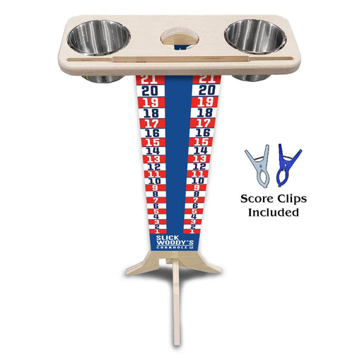 Cornhole Scoreboard Slick Woody's Red, White, and Blue Cornhole Score Tower