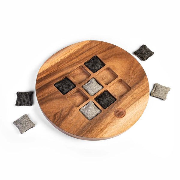 Tic Tac Toe Studio Series Live Edge Acacia Wood Tic Tac Toe Game
