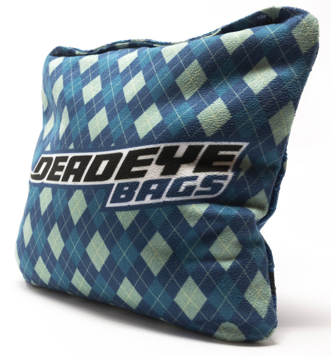 Pro Cornhole Bags - Argyle Blue Pattern