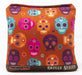 Pro Cornhole Bags - Decorative Skulls - Orange