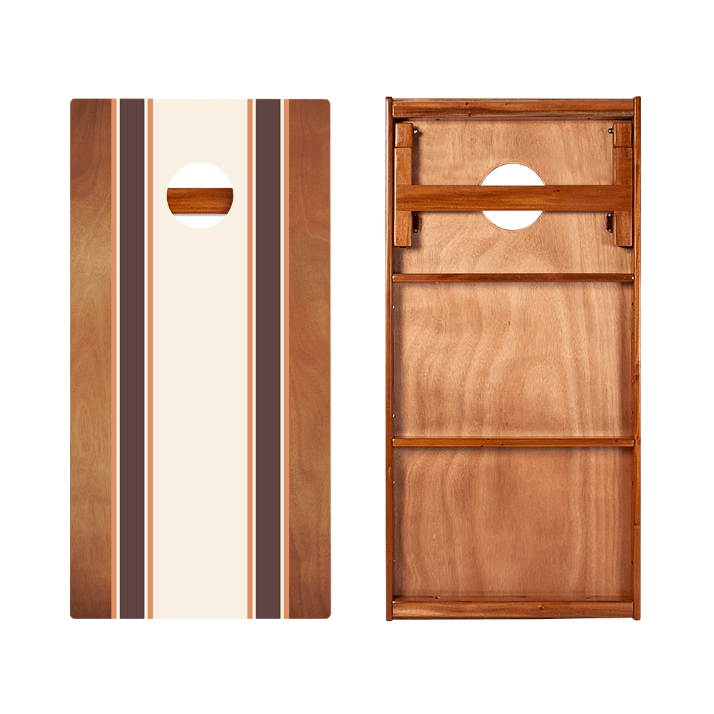 Several regulation, backyard and portable cornhole board sets compared side by side