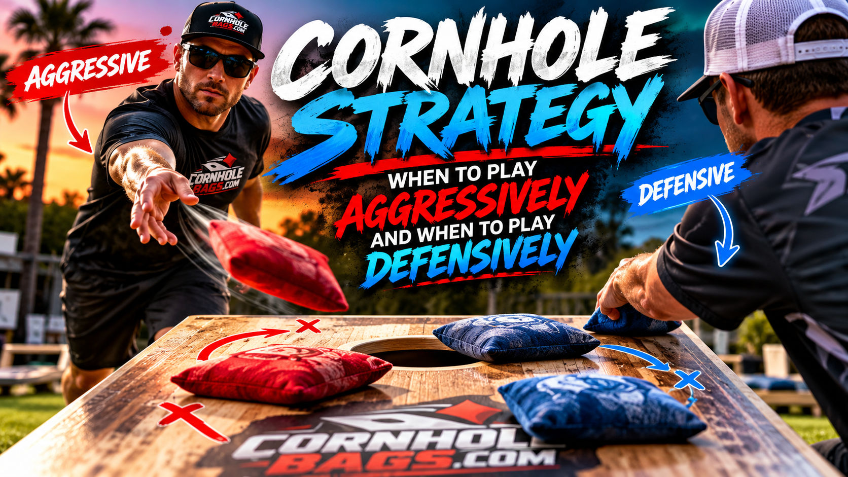 Cornhole Strategy When to be aggressive or defensive