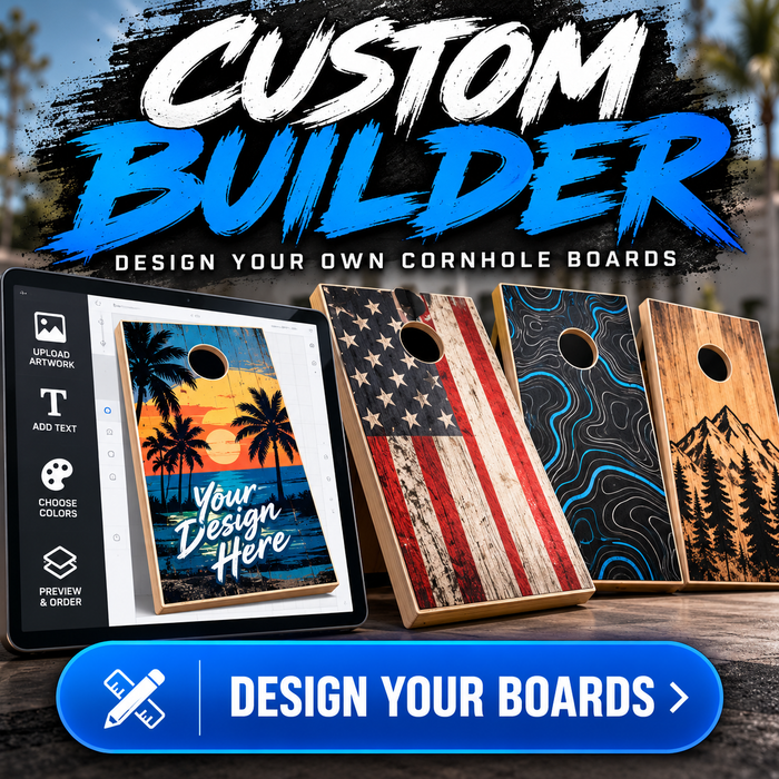 Cornhole Boards Online design tool used to created your own set