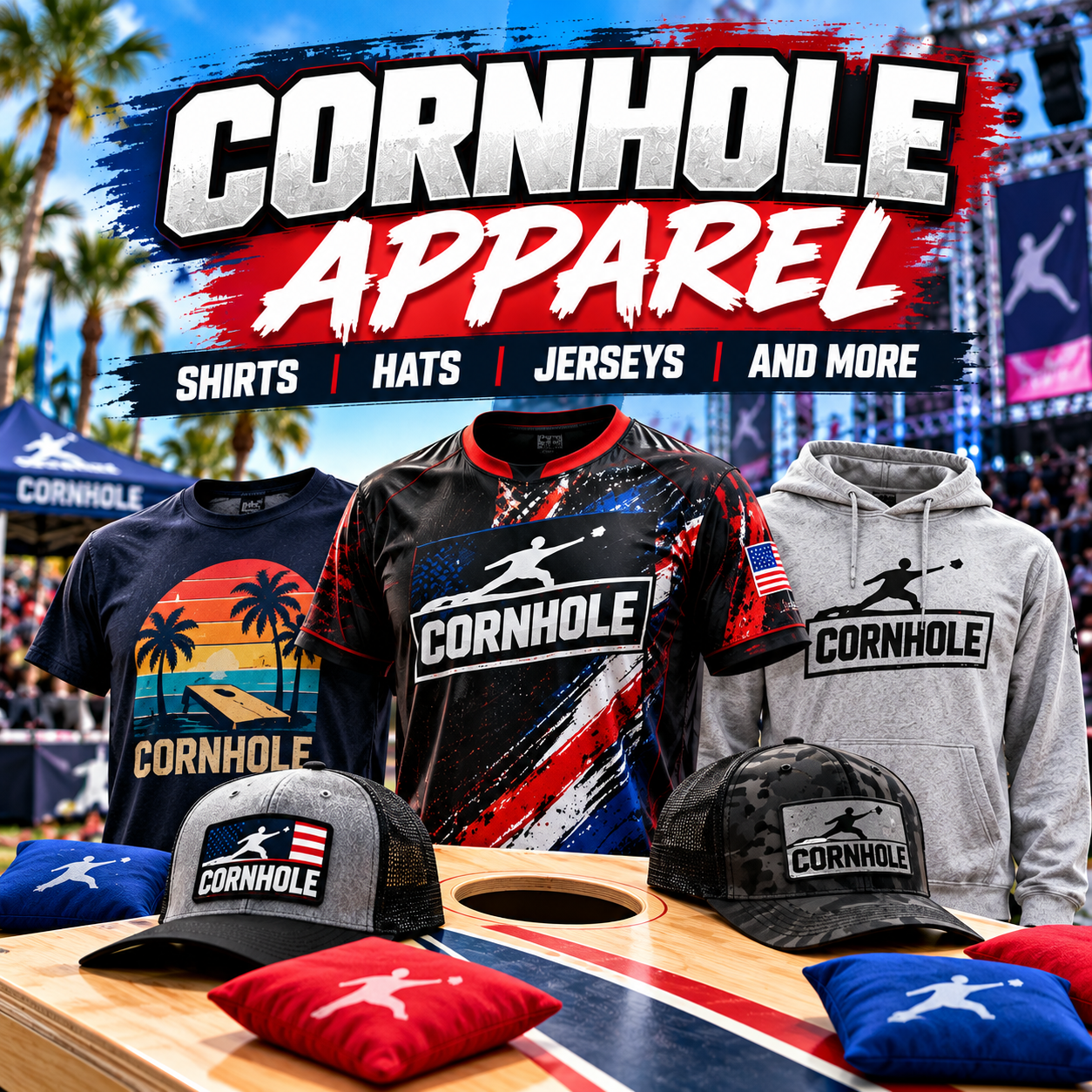 Cornhole Apparel – Shirts, Hats, Jerseys & More