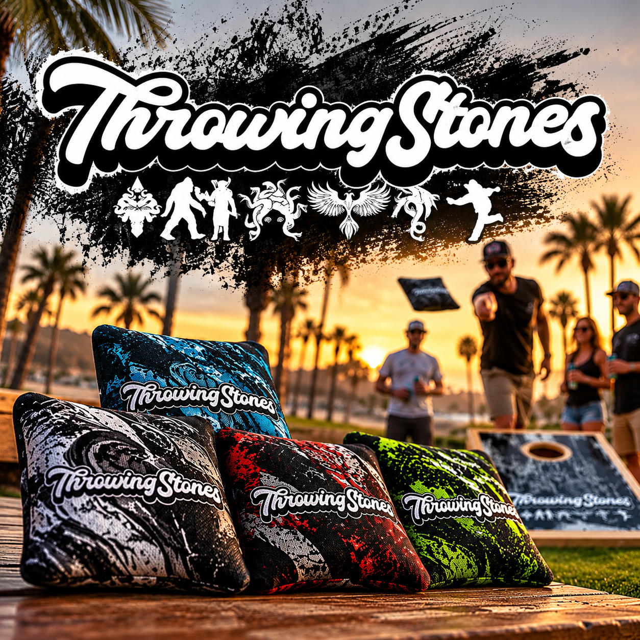 Throwing Stones Cornhole Bags