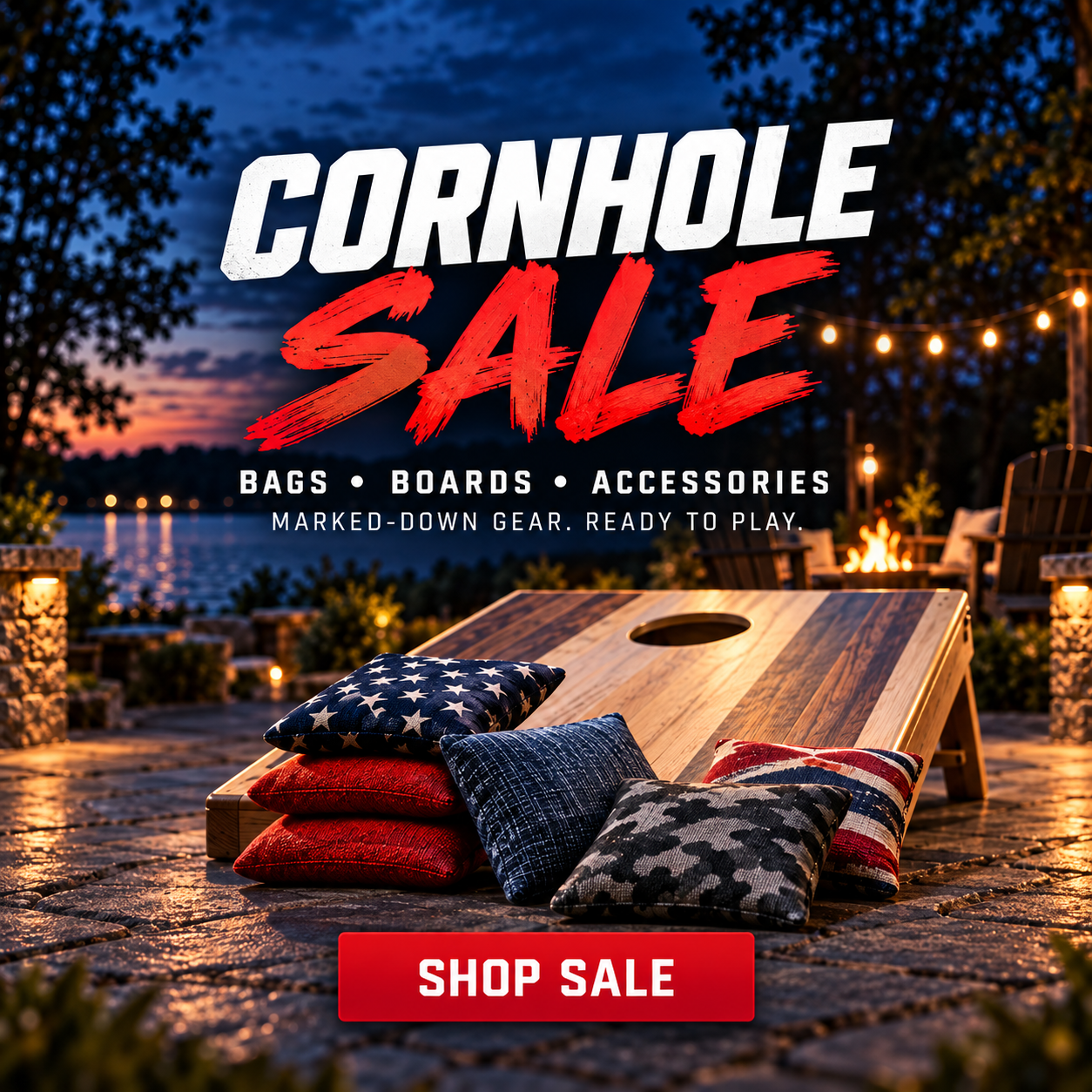 Cornhole Bags on Sale, Boards & Accessories