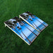 Palm Trees Ocean Cornhole Boards Wraps (Set of 2)
