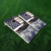 Jet W Flag Cornhole Boards Wraps (Set of 2)