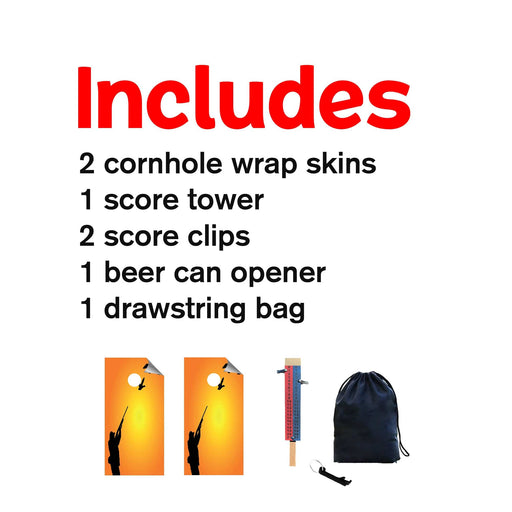 Hunting Ducks Cornhole Boards Wraps (Set of 2)