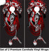 Sick Race Flag Cornhole Boards Wraps (Set of 2)