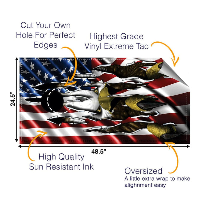 Eagle Claw Cornhole Boards Wraps (Set of 2)
