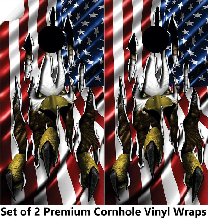 Eagle Claw Cornhole Boards Wraps (Set of 2)