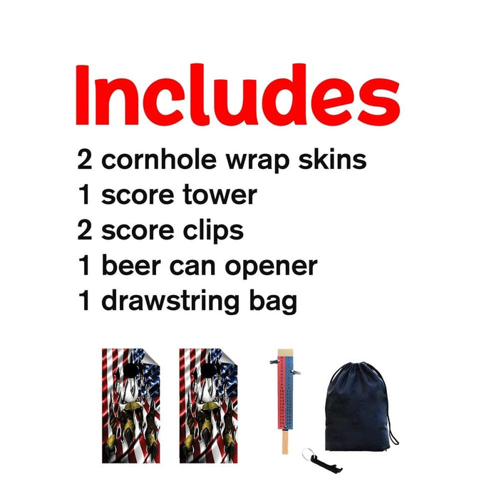 Eagle Claw Cornhole Boards Wraps (Set of 2)