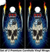Engine Skull Cornhole Boards Wraps (Set of 2)