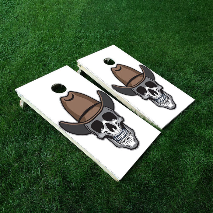 Cowboy Skull Cornhole Boards Wraps (Set of 2)