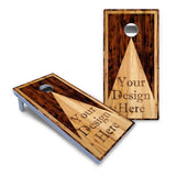 Custom Wooden Triangle Cornhole Boards - All Weather Series