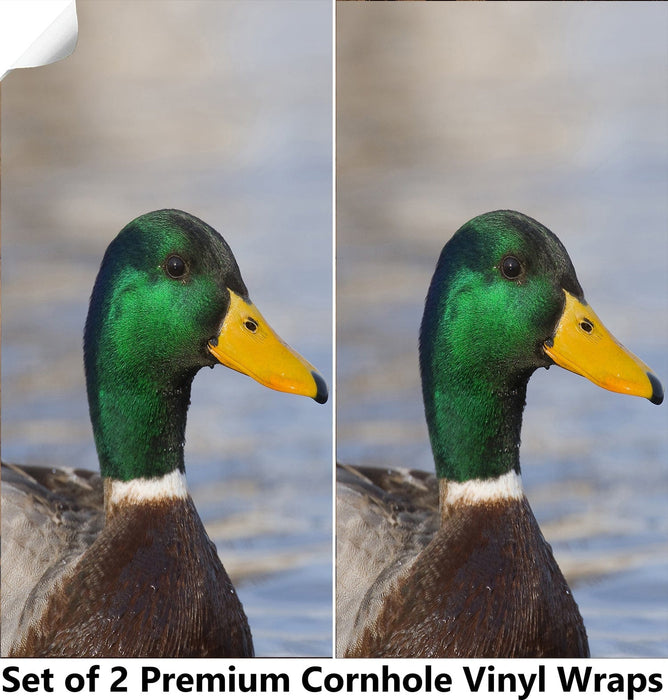 Close Up Duck Cornhole Boards Wraps (Set of 2)