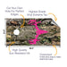 Pink Deer Camo Cornhole Boards Wraps (Set of 2)