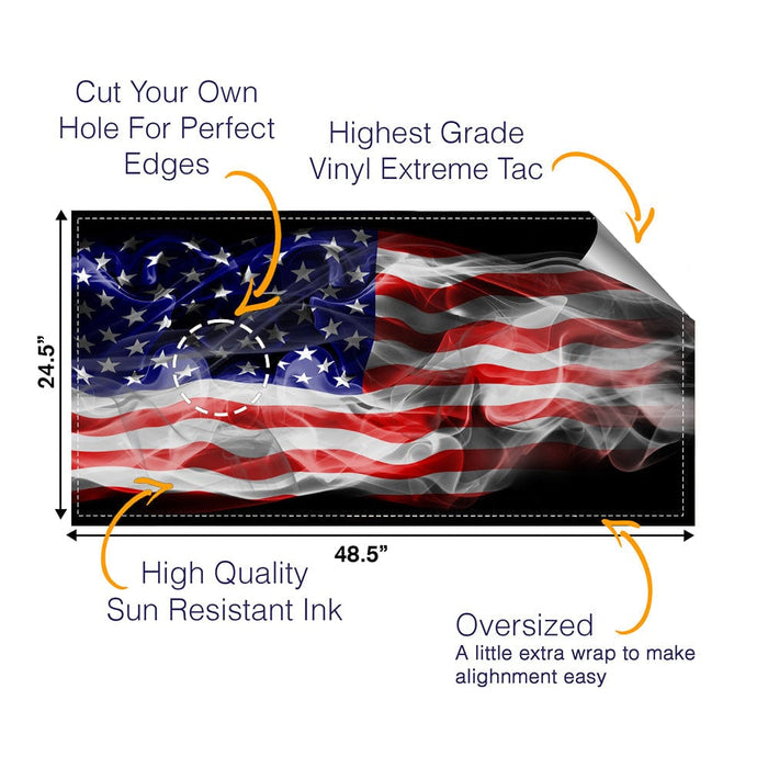 Windy Flag Cornhole Boards Wraps (Set of 2)