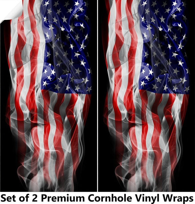Windy Flag Cornhole Boards Wraps (Set of 2)