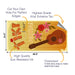 Orange Tiki Cornhole Boards Wraps (Set of 2)