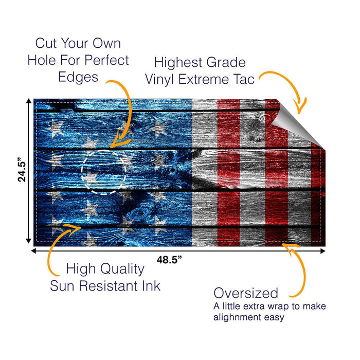 Wooden Panel Cornhole Boards Wraps (Set of 2)