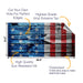 Wooden Panel Cornhole Boards Wraps (Set of 2)