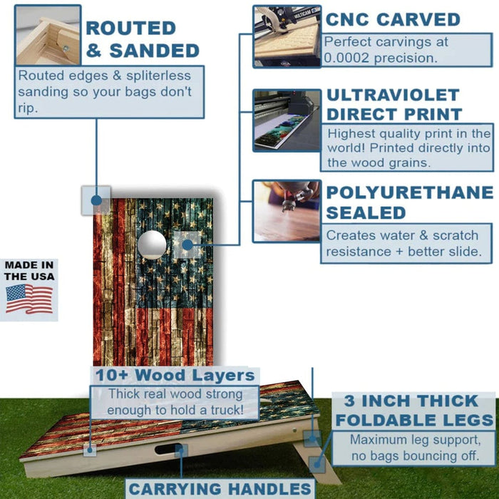 Brick Flag Professional Cornhole Boards