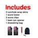 Skull Guns Flag Cornhole Boards Wraps (Set of 2)