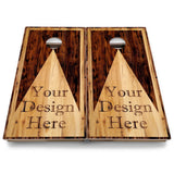 Custom Wood Triangle Cornhole Boards - Backyard Series