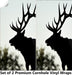 Big White Deer Cornhole Boards Wraps (Set of 2)