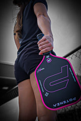PRO Paddles P+ PowerSpin Carbon COREx3 (Neon Pink)
