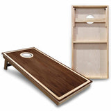 Rustic Wood Cornhole Boards - Backyard Series