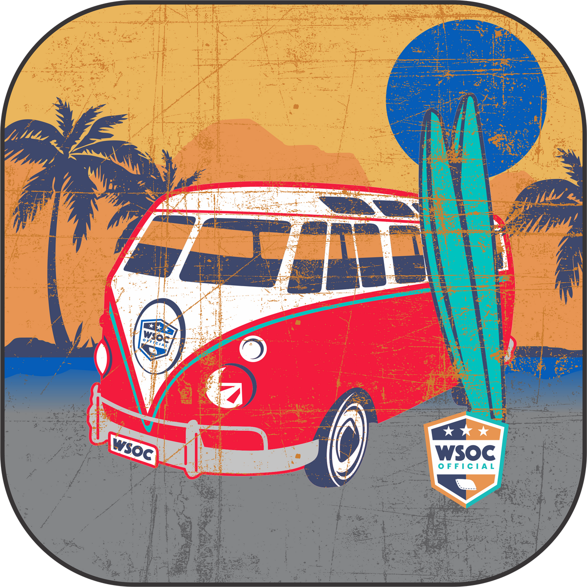 VW Surfer Van - 6 Inch WSOC Official Pro Cornhole Bags